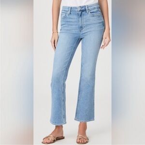 PAIGE Claudine High Waist ankle kick flare jeans in Persona lt blue wash, 24